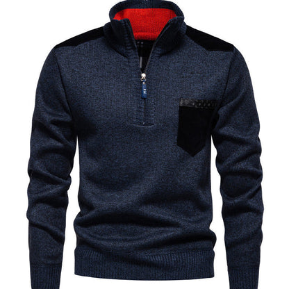 Herren Pullover Modern Halbhohem Kragen Trendig