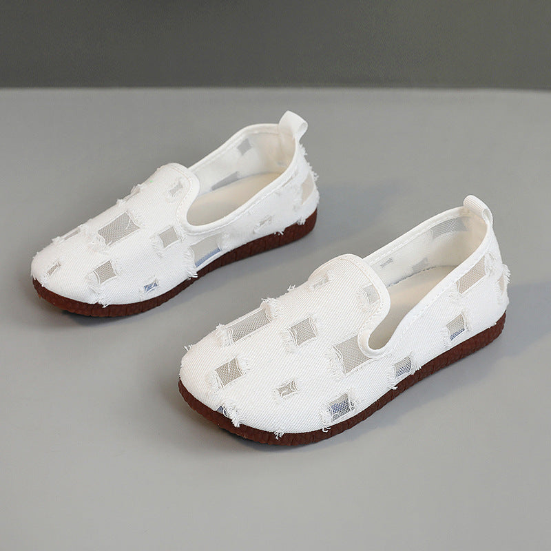 Damen Hausschuhe Slip-On Bequem atmungsaktiv