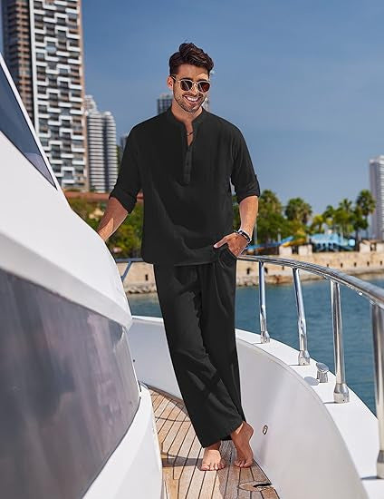 Herren Lounge Set Bequem Relaxed Fit Casual
