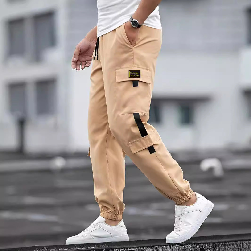 Herren Cargo-Hose Elastisch Vieltaschig Modern