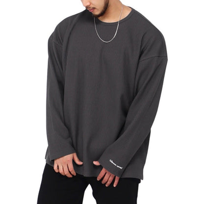 Herren Langarmshirt Modern Rippenmuster Berlin Style