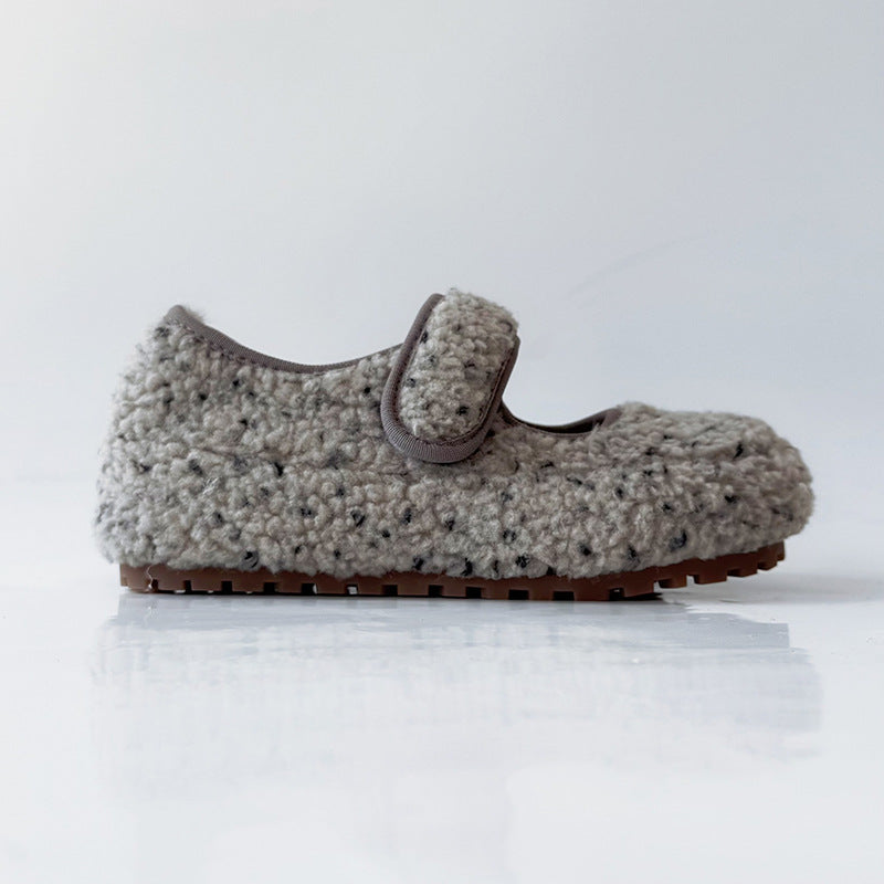 Damen Hausschuhe Weich Warm mit Verstellbarem Riemen