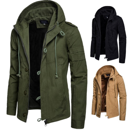 Herren Outdoor-Jacke Warm Wasserfest Mit Taschen - BerlinGlamour
