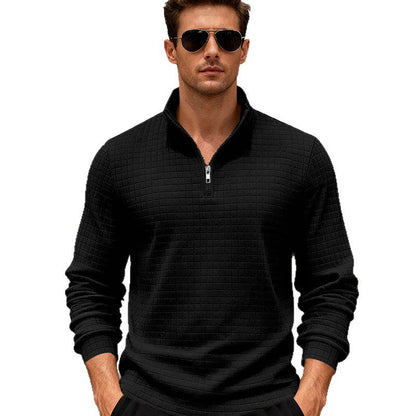 Sportlicher Herren Pullover Reißverschluss Modern