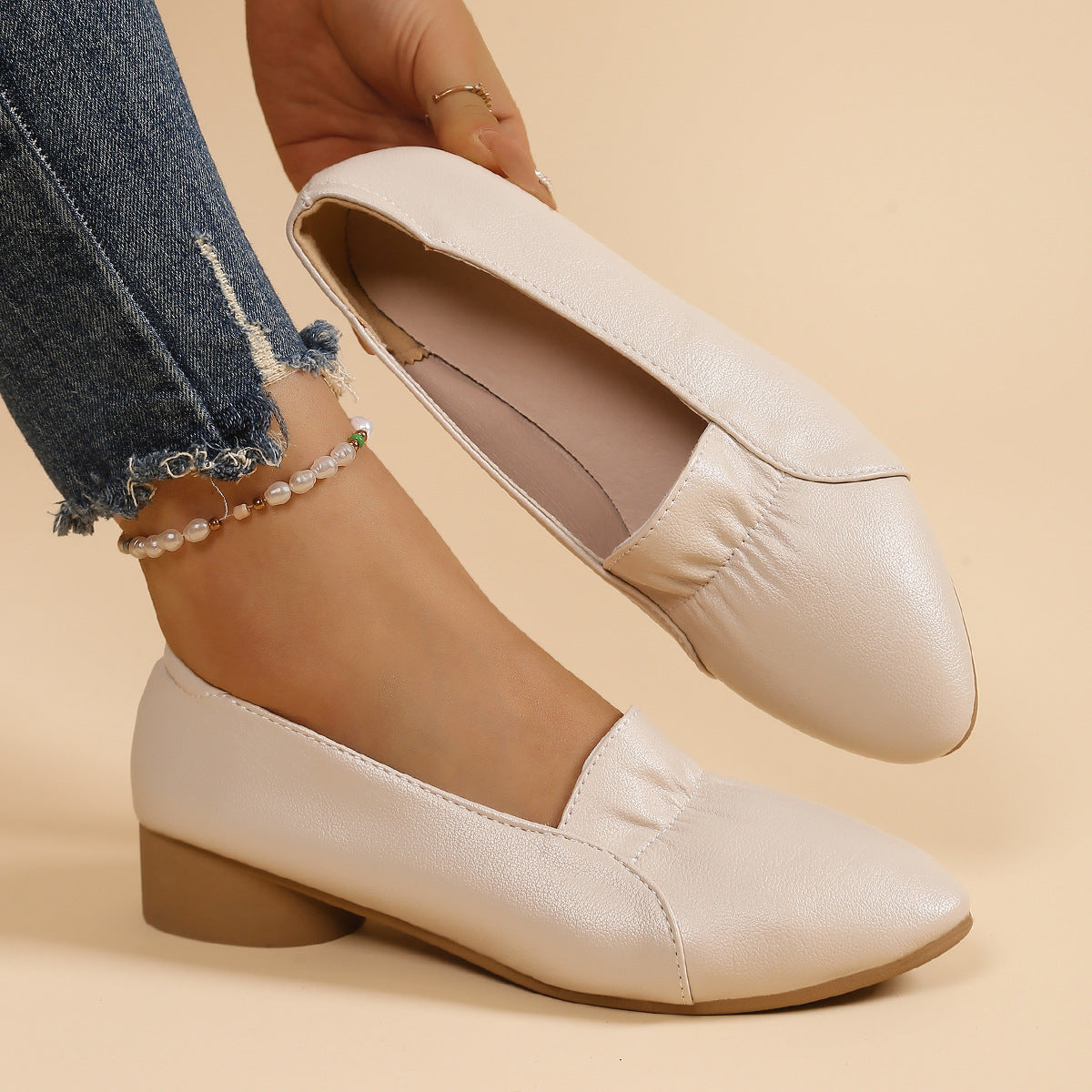 Damen Mokassins Weich Bequem Elegant
