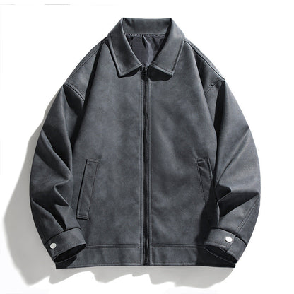 Herren Oversized Jacke Lässig Mit Taschen Großes Design