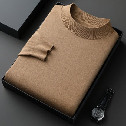 Eleganter Herren Pullover aus Baumwolle Fein Gestrickt