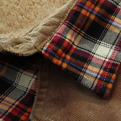 Herren Flanellhemd Weich Warm mit Brusttasche