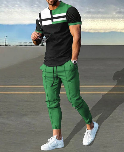 Herren Poloshirt Modern Farbblockdesign Relaxed Fit