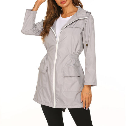 Damen Freizeitjacke Praktisch mit Verstellbund und großen Taschen