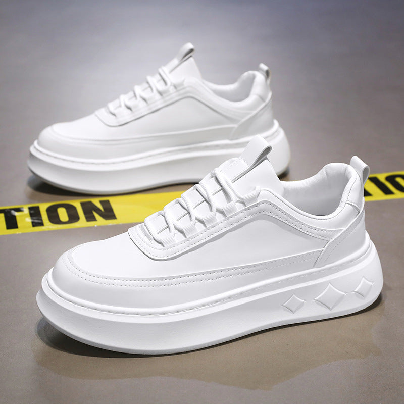 Damen Sneaker Plateau Modell Hochwertig Ledersohlen