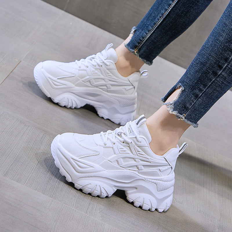 Damen Sneaker Chunky Bequem Dämpfung robust