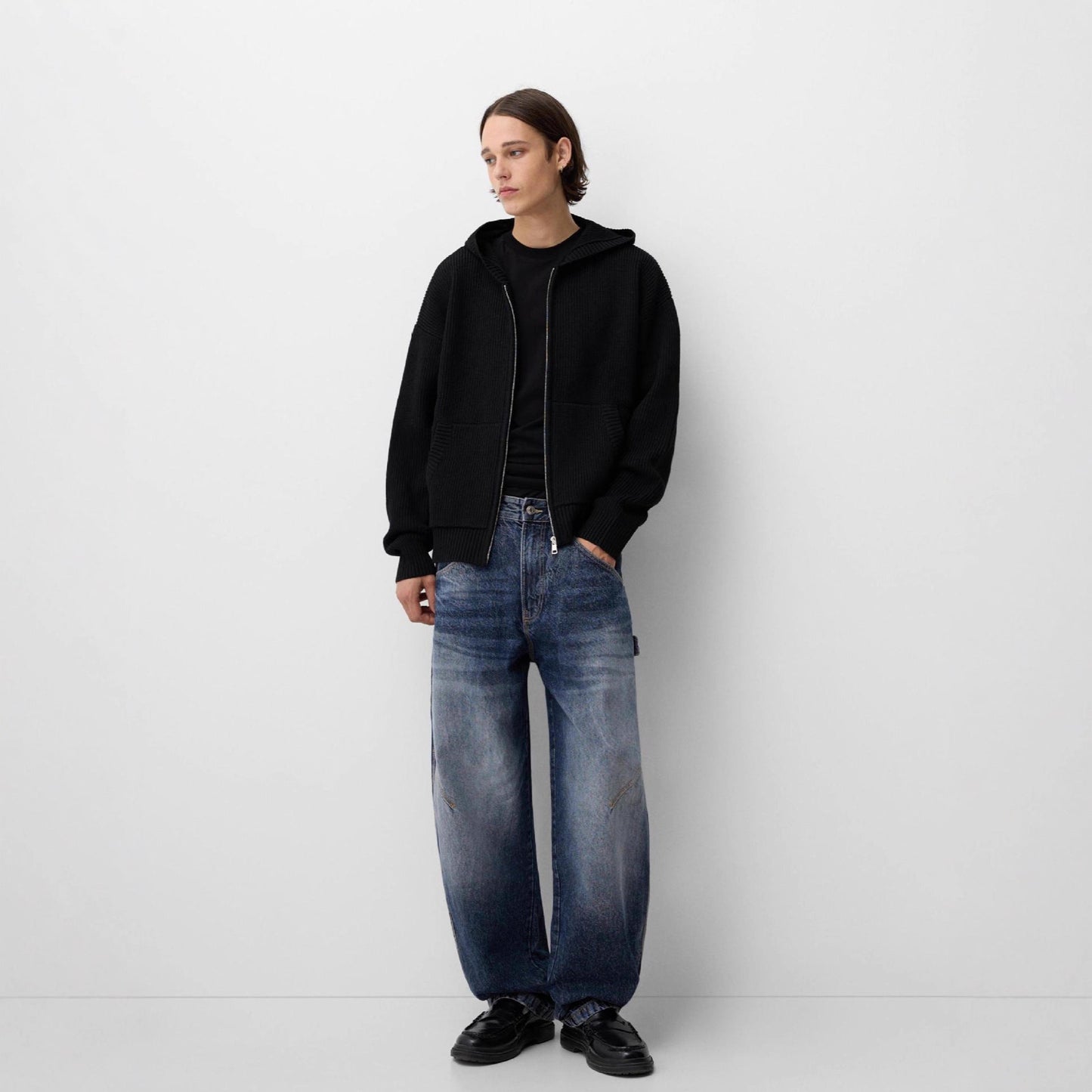 Oversized Damen Kapuzenjacke Groß Größe Casual