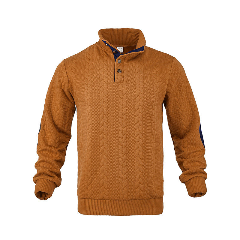Herren Strickpullover Kontrastdetails Elegante Mode