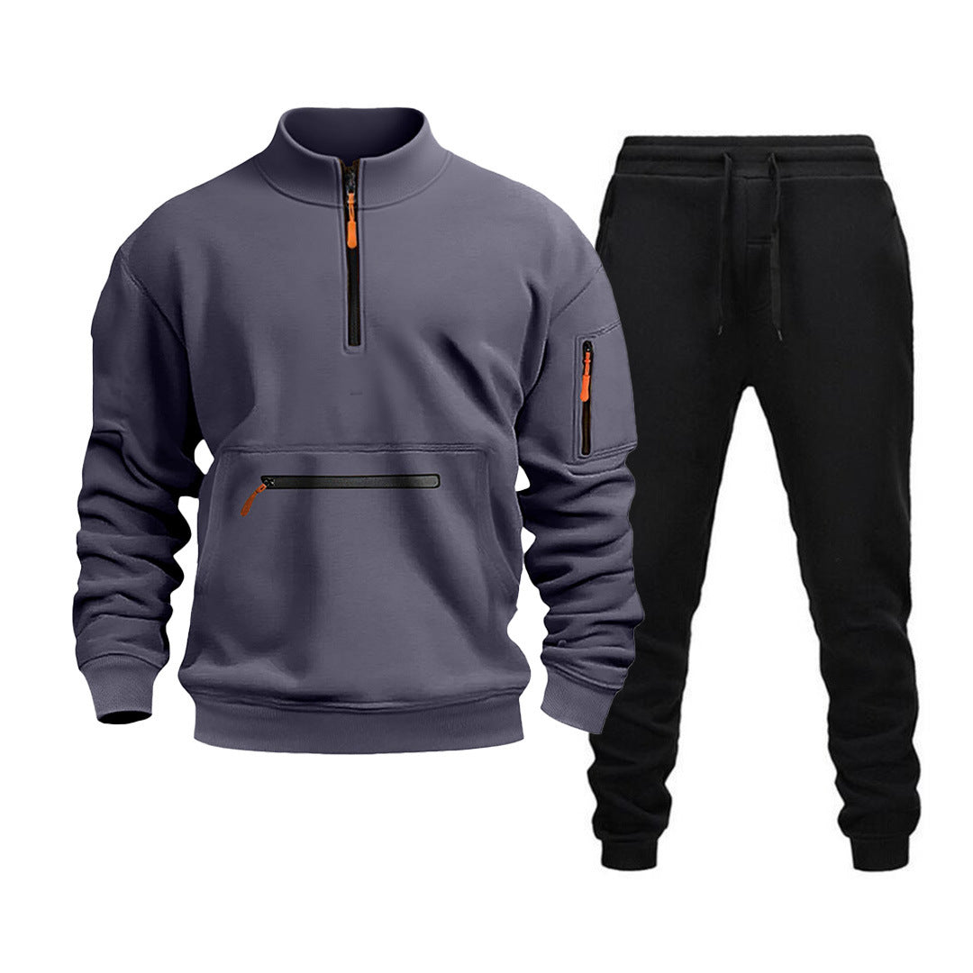 Ein modernes Sportliches Freizeit-Set mit praktischen Reißverschlusstaschen und modernem Schnitt BerlinGlamour für den ambitionierten Sportler.