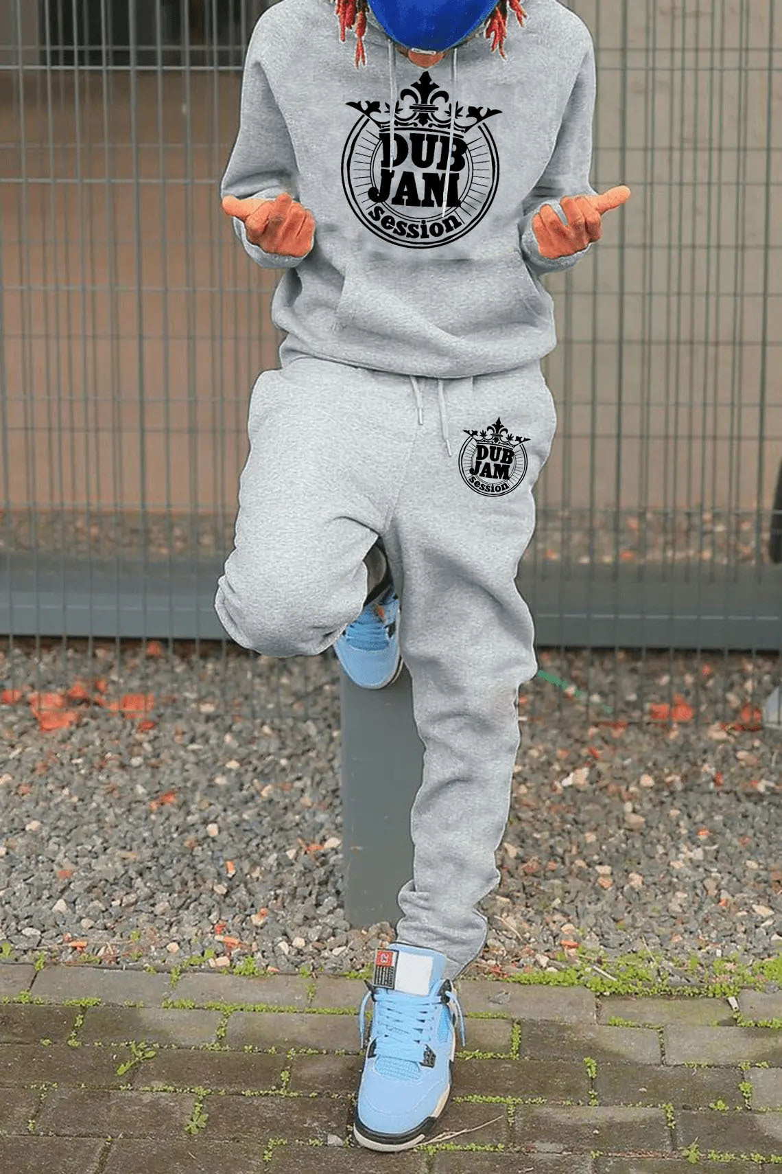 Herren Hoodie Set Grafikdruck Sportlich Modern