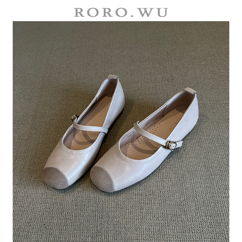 Damen Ballerinas Bequem Elegant Riemenverschluss - BerlinGlamour