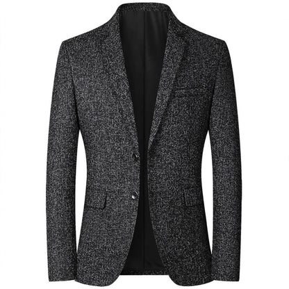 Herren Blazer Elegant Strukturiert Freizeitjacke Modern