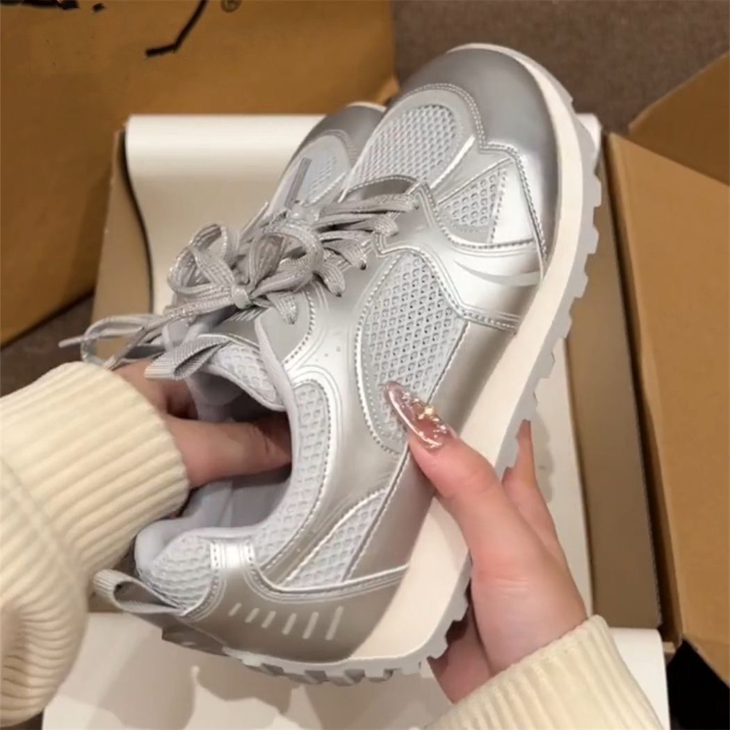 Damen Sneaker Fitness Atmungsaktiv Mesh Laufschuhe