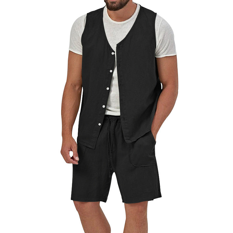 Herren Sommerweste Lässig Atmosphere Mit Taschen