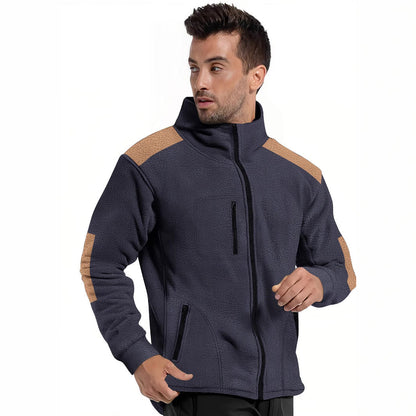 Herren Fleecejacke Modern Reißverschluss Praktische Taschen