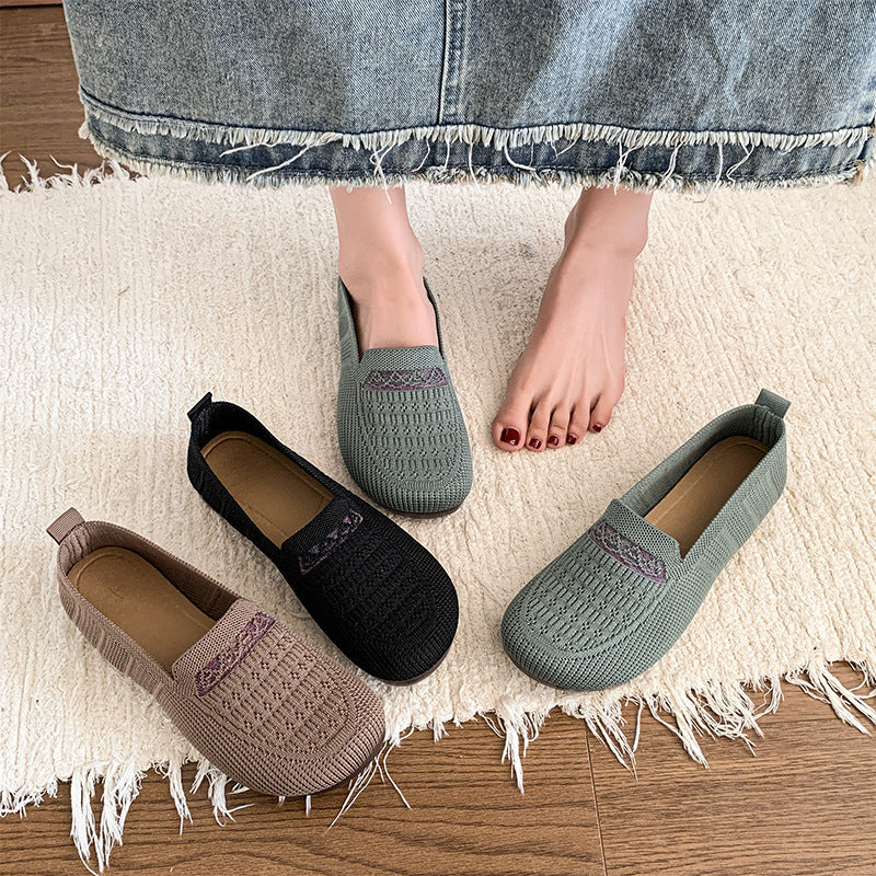 Damen Schuhe Slip-On Atmungsaktiv Flexibel Bequem - BerlinGlamour