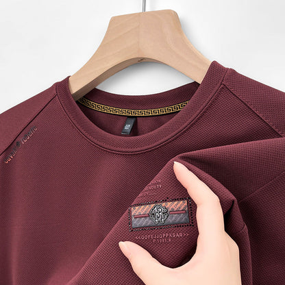 Herren Sweatshirt atmungsaktiv mit Sportstruktur Grau