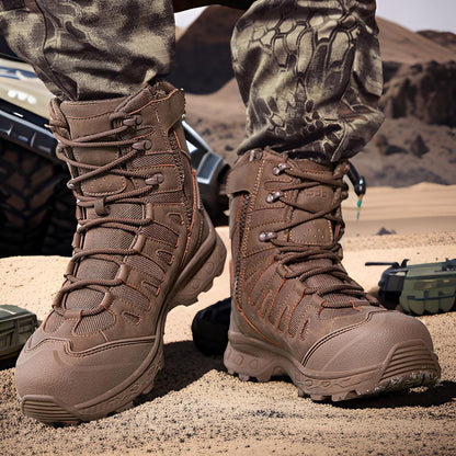 Wanderschuhe Herren Waterproof Trekkingstiefel rutschfest Knöchelschutz