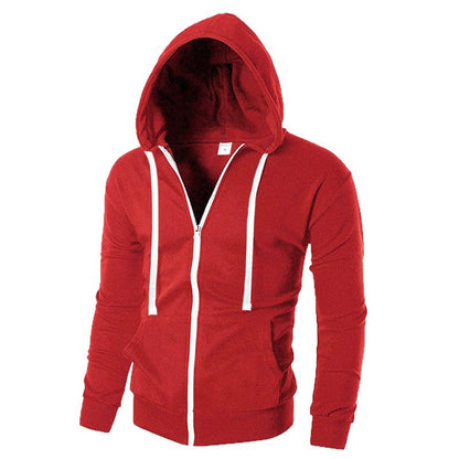 Herren Sportjacke Sweatjacke Reißverschluss Taschen Modern