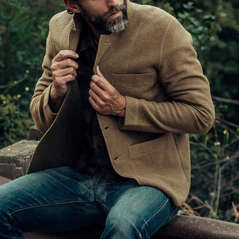 Herren Cardigan Bequem Stilvoll Mit Taschen Modern