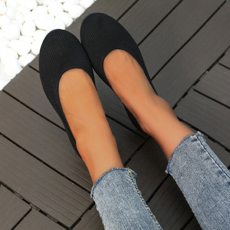 Damen Bequeme Slip-On Ballerinas BerlinGlamour → Bequeme Damen Ballerinas Slip-On Schuhe Elegant