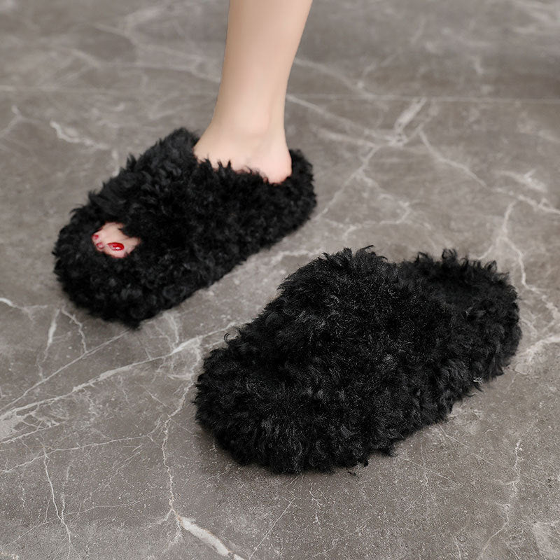 Damen Hausschuhe Flauschig Warm Weich