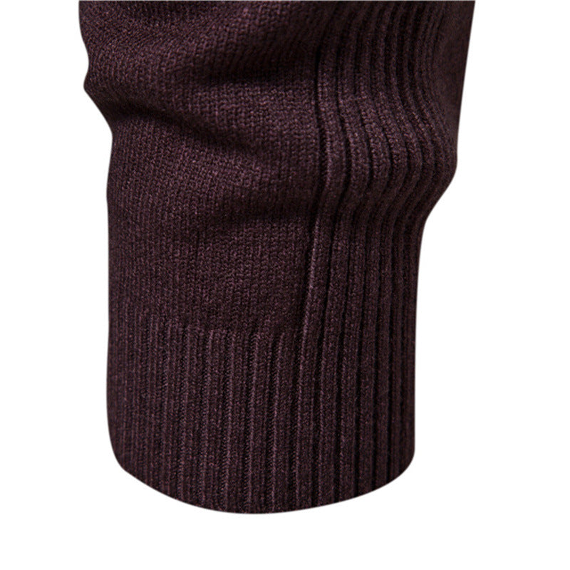 Herren Rollkragenpullover Weich Strick Material Rippstruktur