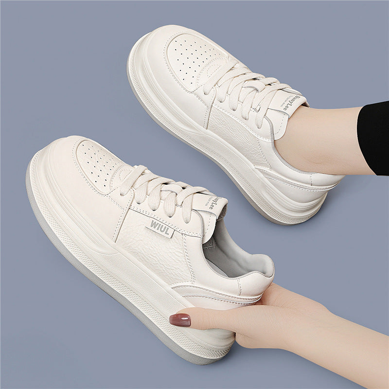 Damen Sneaker Weich Lederschuhe Bequem Modern
