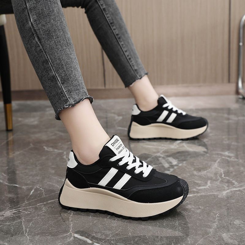Damen Sneaker Plateau Schuhe Hoch Modisch Komfortabel