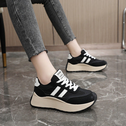 Damen Sneaker Plateau Schuhe Hoch Modisch Komfortabel