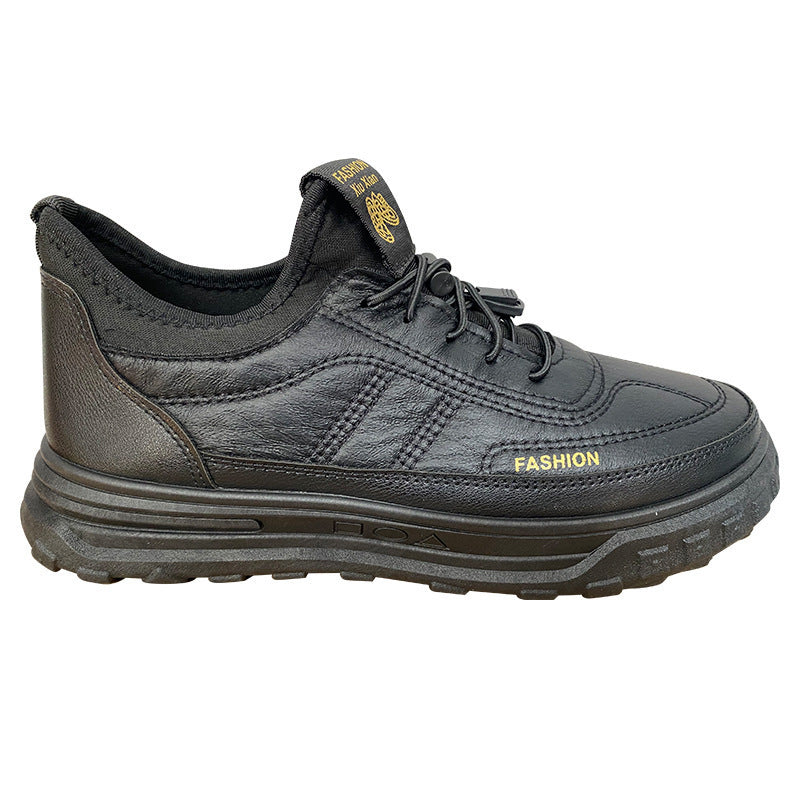 Herren Sneaker Sportlich Bequem Schwarz