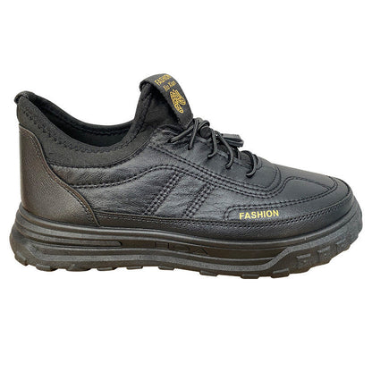 Herren Sneaker Sportlich Bequem Schwarz