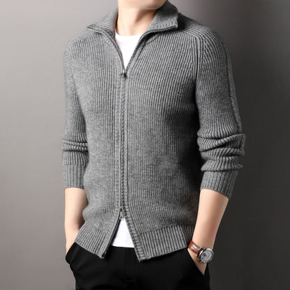 Herren Pullover Stehkragen Modern Wolle Qualität