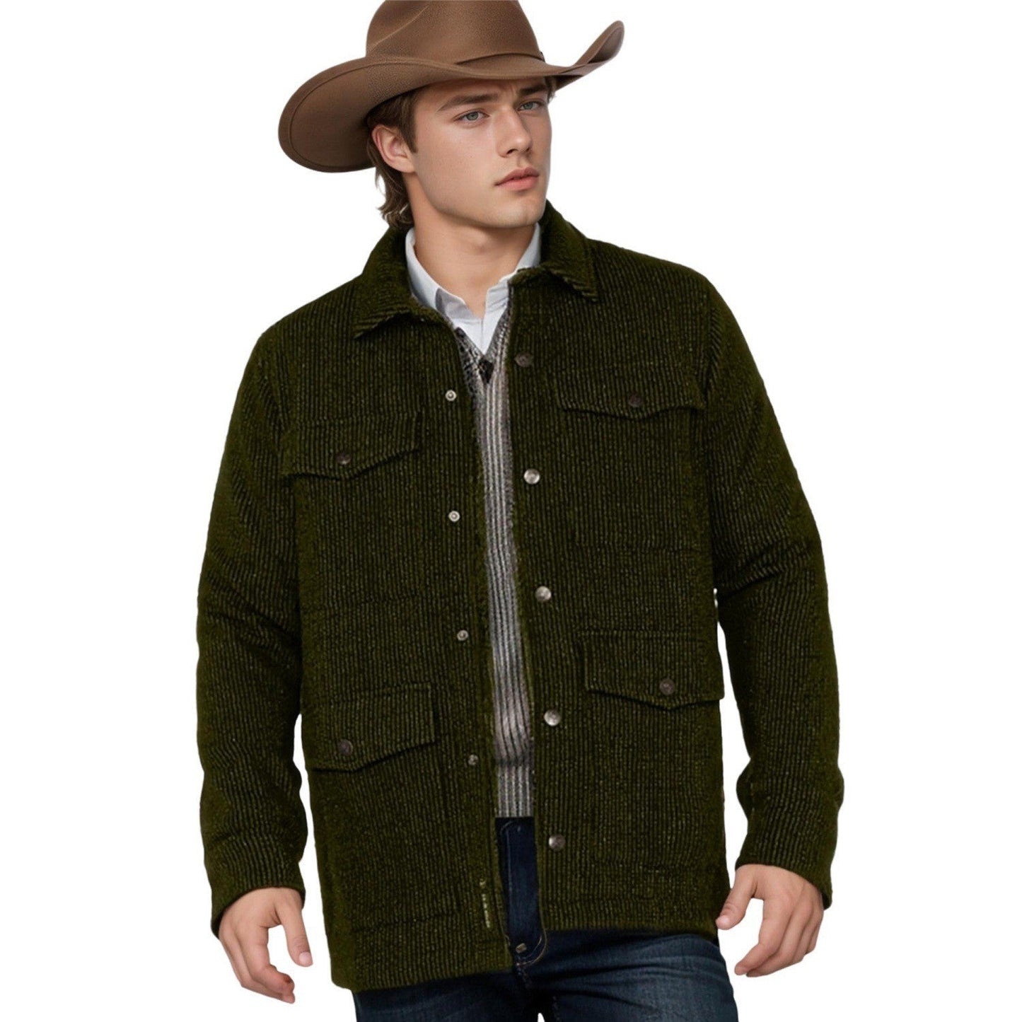Herren Outdoor-Jacke Robust mit Taschen Übergröße