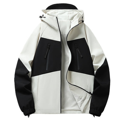 Herren Outdoorjacke wasserabweisend mit Kapuze