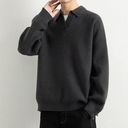 Herren Strickpullover Modern V-Ausschnitt Sportlich - BerlinGlamour