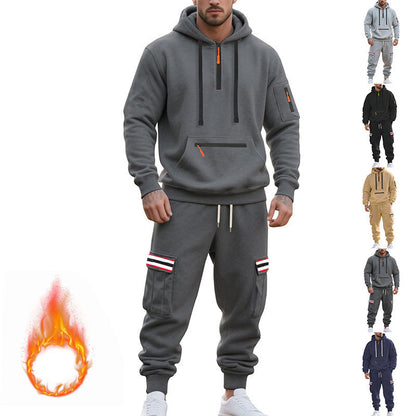 Herren Jogginganzug Sportlich Sweatshirt Hose Baumwolle