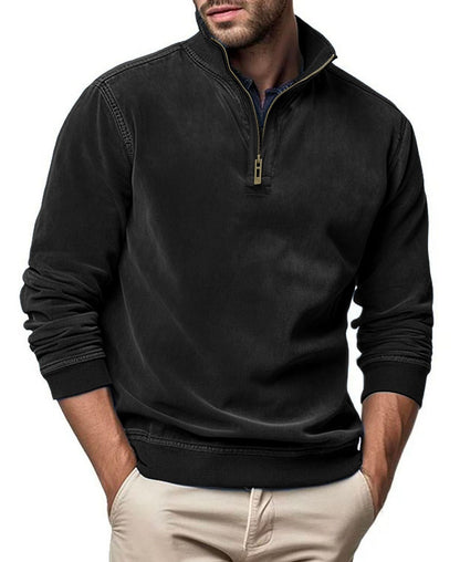 Modischer Stehkragenpullover Herren Trendy Übergröße
