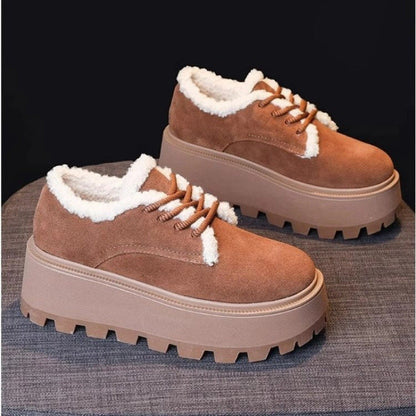 Damen Plateau Sneaker Weich Bequem Modisch