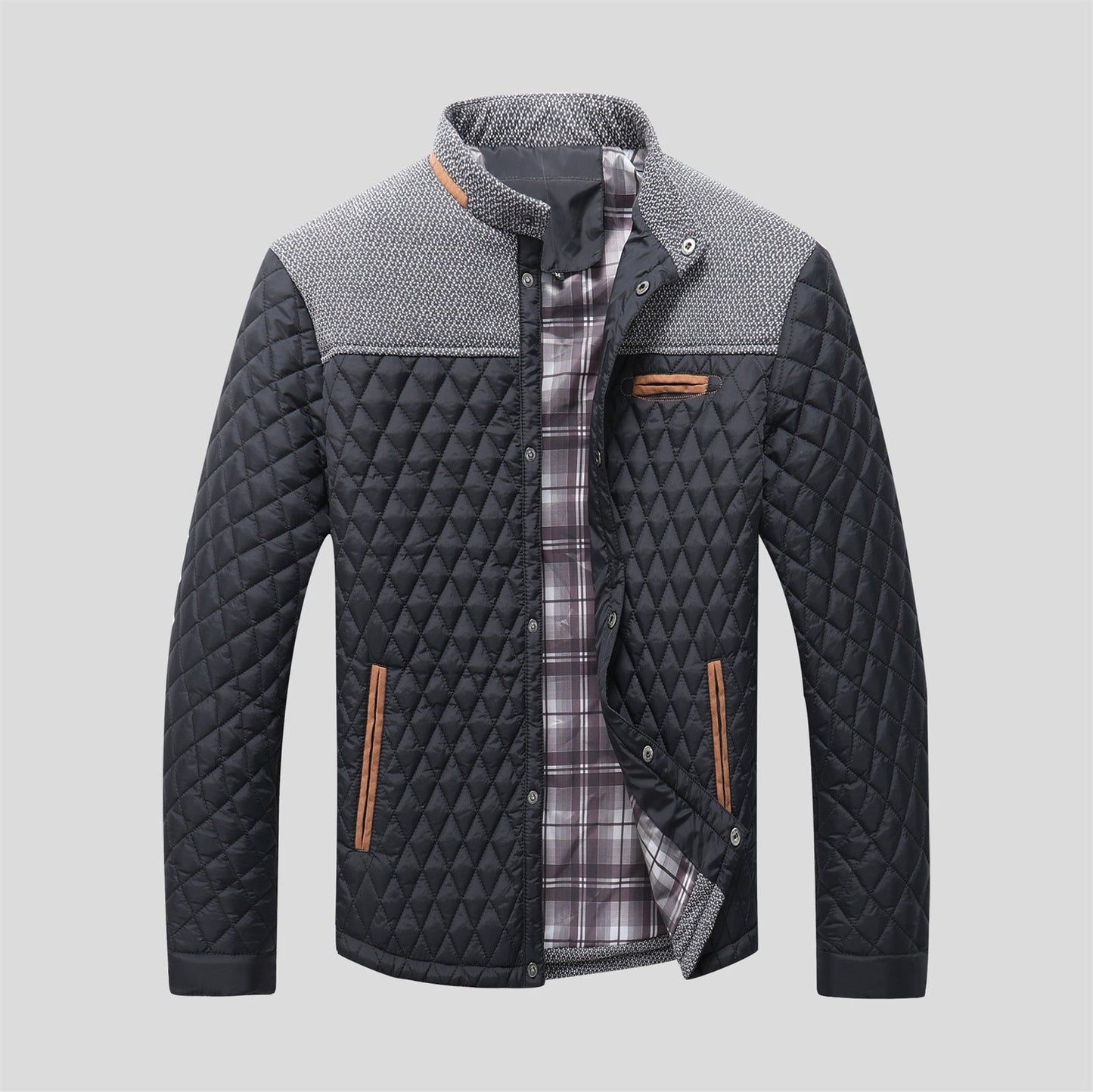 Herren Steppjacke Übergangsjacke Modern Schnitt