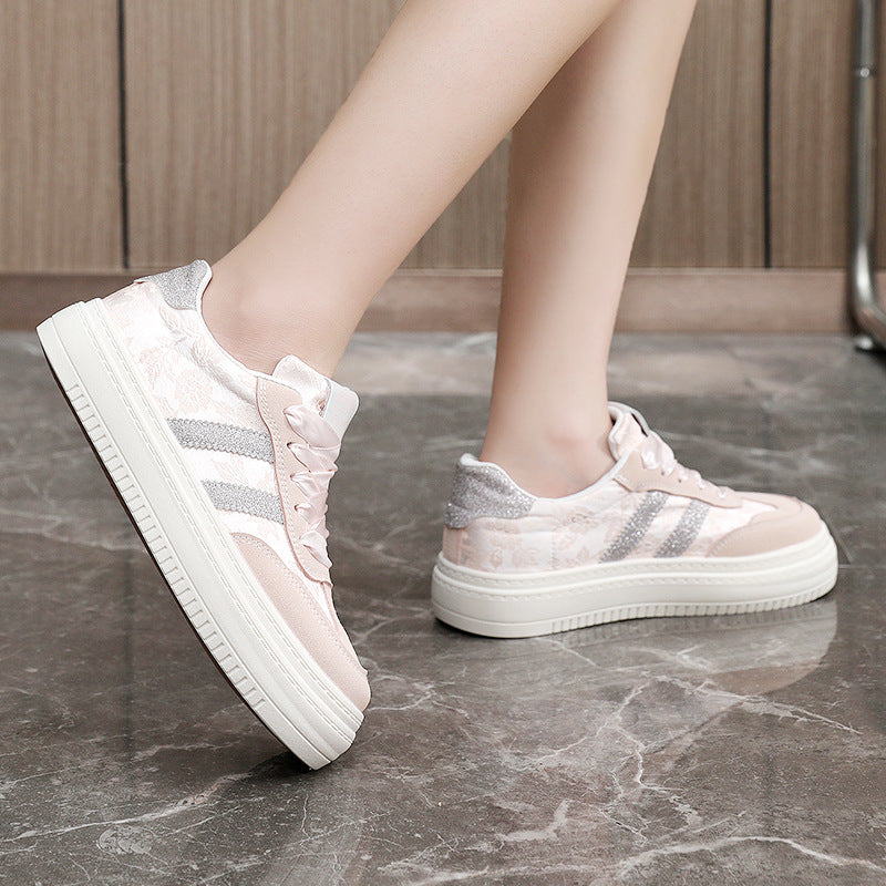 Damen Sneaker Modisch Komfortabel Trendy