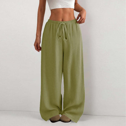 Damen Sommerhose Leicht Bequem Gummizug elastisch