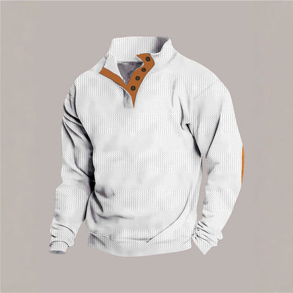 Herren Pullover Modern Strukturiert Kragen Trendy