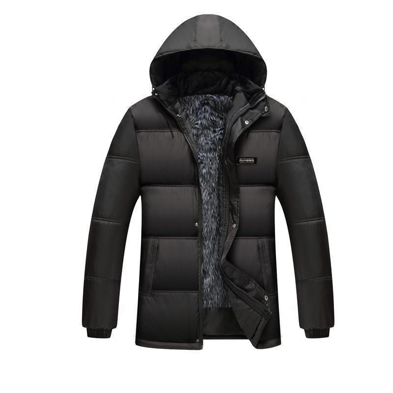 Herren Winterjacke Gesteppt Isoliert Wasserabweisend